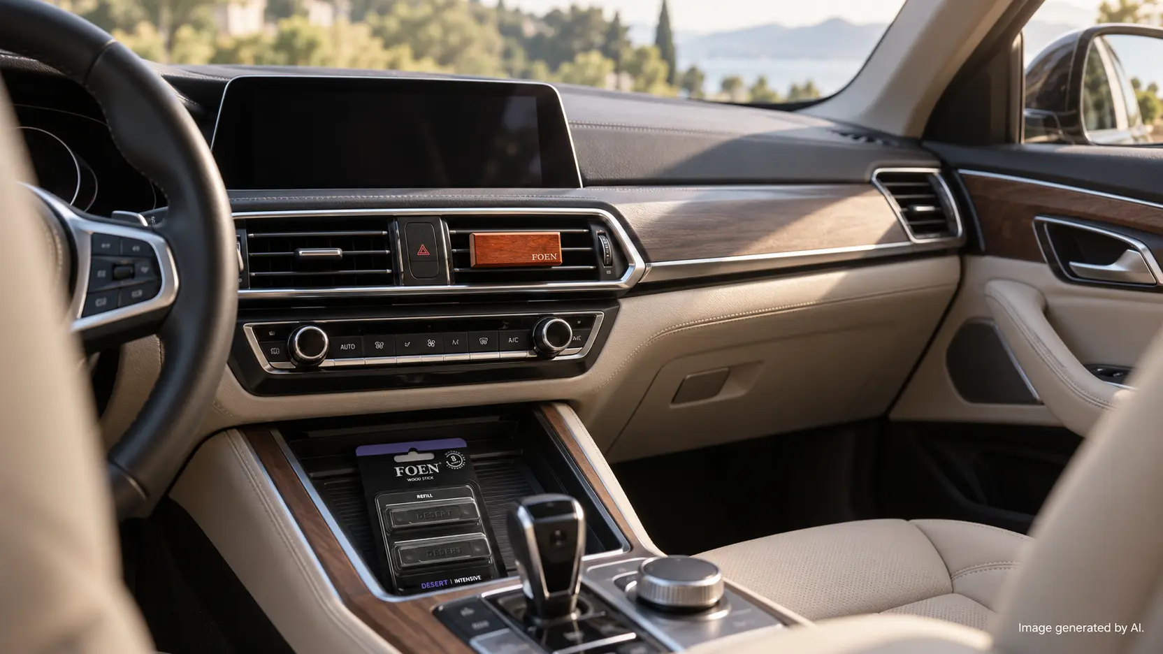 When to replace a wooden car fragrance refill in a vent-mounted holder