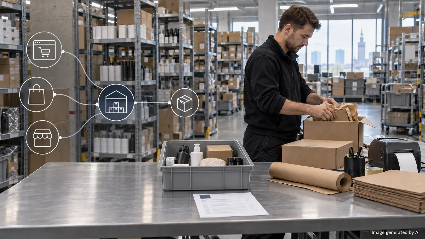 Okładka: Fulfillment dla marketplace'ów: jak zorganizować obsługę zamówień z kilku kanałów